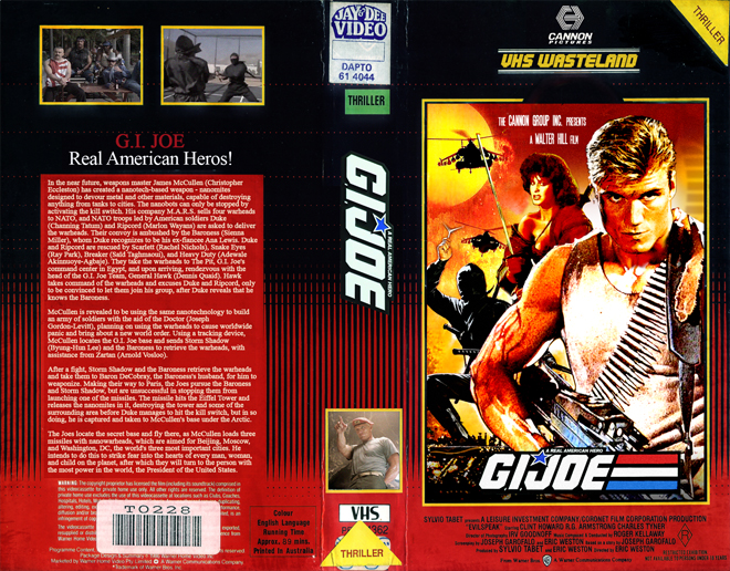 GI JOE CUSTOM VHS CANNON FILMS DOLPH LUNDGREN, MODERN VHS COVER, CUSTOM VHS COVER, VHS COVER, VHS COVERS